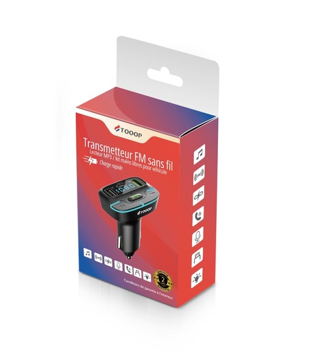 [TCHCARFM]  Transmetteur FM triple USB